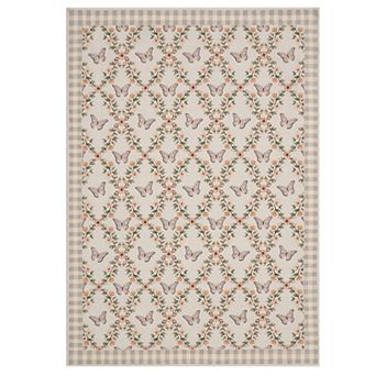 IDEALHOUSE Butterfly Floral Rug