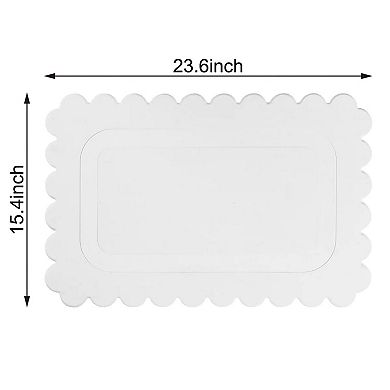 Off White Scallop Stone Bath Mat