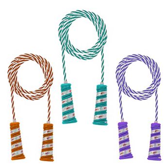 Wham-O Hula Hoop Jump Rope for Fitness Exercise Kids Boys Girls, 7 Feet Skipping Toys, 3 Pack