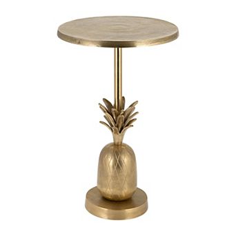 15 in Round Metal Accent Table