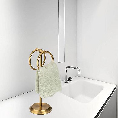 Double Ring Design Fingertip Towel Holder