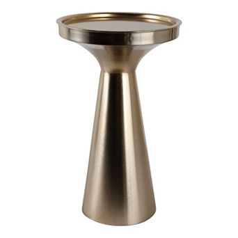 12 in Circle Iron Tapered Base Cocktail End Table