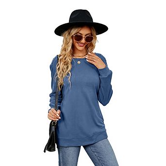 Sweatshirts for Women Crewneck Long Sleeve Fashion Shirts