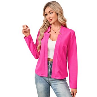 Women Open Front Casual Work Jacket Blazer