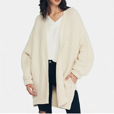 Women Long Cardigans Open Front Sweaters with Pockets