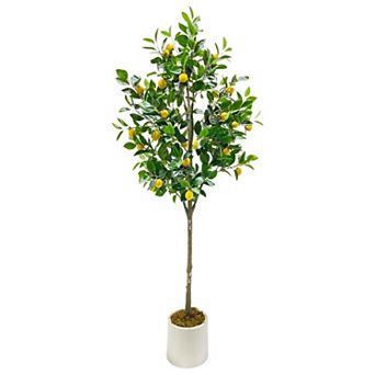 6FT Artificial Trees Indoor, Faux Tree, Artificial Planter, Artificial Fake Tree Flower Potted