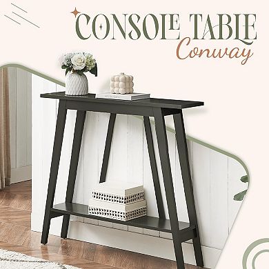 Kings Brand Furniture Conway Console Table Functional Narrow Wood Accent