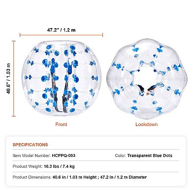 4FT Inflatable Bumper Ball, Sumo Zorb Ball for Outdoor Team Gaming Play