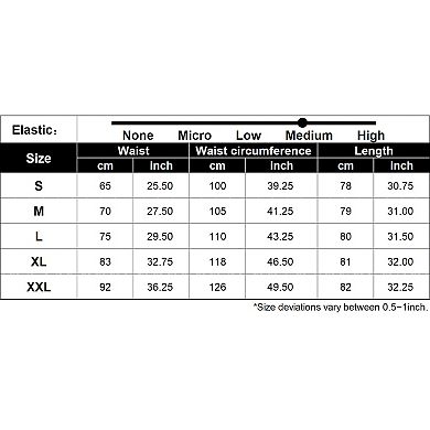 Women Casual Long Drawstring Side Slits Skirts with Pockets