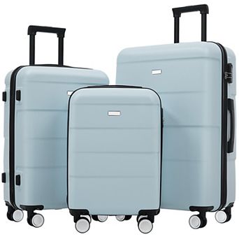 Hardside Luggage Set of 3 Spinner Travel Suitcase Set