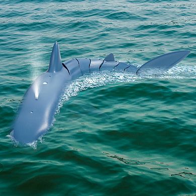 Remote Control Shark Toy with Water Spray Function & LED Eyes