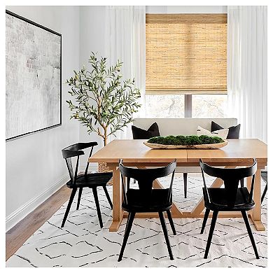 2PCS Olive Trees Artificial Indoor, 4FT Realistic Faux Olive Tree - Fake Plants with Wood Trunk