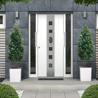 Artificial Topiary 5ft Fake Shrubs Indoor Artificial Bay Leaf Trees