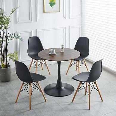 Round MDF Panel Dining Table for 2-4, Kitchen CoffeeTable