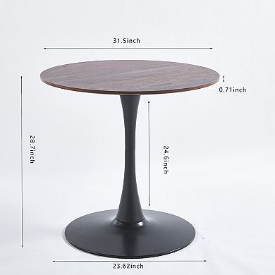 Round MDF Panel Dining Table for 2-4, Kitchen CoffeeTable