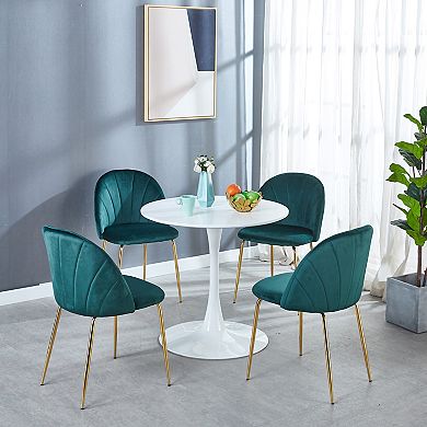 Round MDF Panel Dining Table for 2-4, Kitchen CoffeeTable