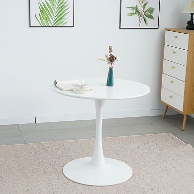 Round MDF Panel Dining Table for 2-4, Kitchen CoffeeTable