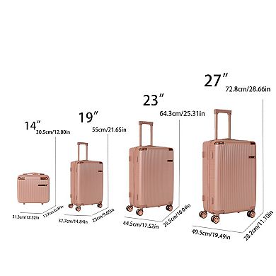 Lightweight 4-Piece Hardside Spinner Luggage Set
