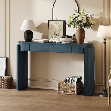 Fluted Design Entryway Console Table for Living room, Bedroom, Study, Hallway