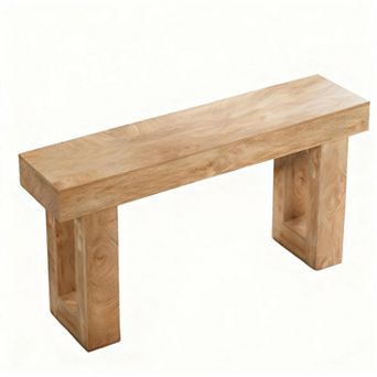 Rectangular Wooden Console Table for Living Room