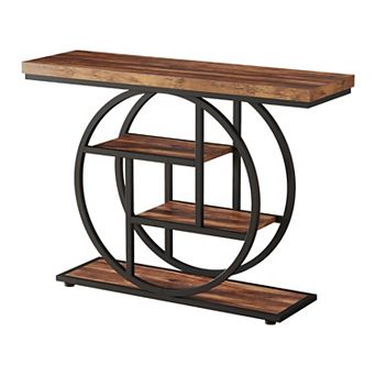 41.3" Entryway Console Table With 4 Staggered Tiers