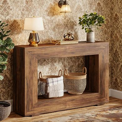 47" Wooden Entryway Console Table
