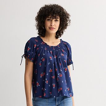 Petite Sonoma Goods For Life® Smocked Swing Top