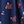 Navy Red Floral