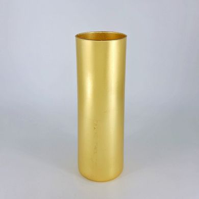 Tall Gold Glass Vase 12 Inch for Centerpieces and Home Decor