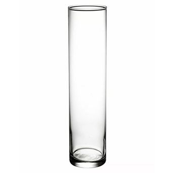 Clear Glass Vase 16" for Coffee Tables, Mantels, and Centerpieces