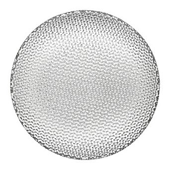 Clear Glass Plate for Salads and Desserts, 7.5-Inch Pebble Pattern - 1 pc