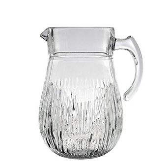 Cristalline Glass 65 oz Drink Pitcher for Hot or Cold Beverages