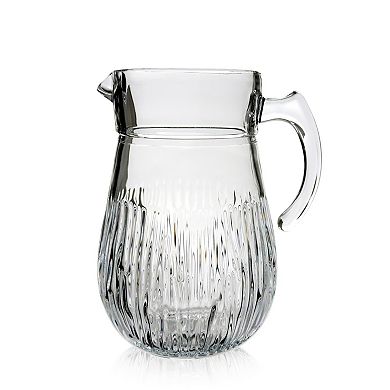 Cristalline Glass 65 oz Drink Pitcher for Hot or Cold Beverages