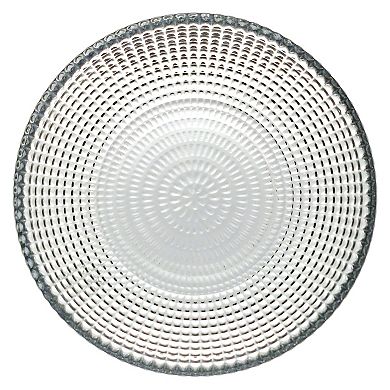 Set of 4 Clear Glass Side Bowls with Swirl Pattern for Snacks and Small Servings