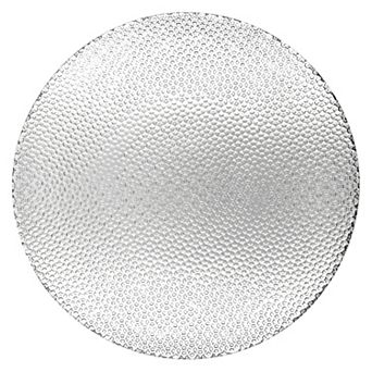 1 pc Clear Glass Round Dinner Plate 10.5-Inch, Stackable Smooth Surface for Everyday Use