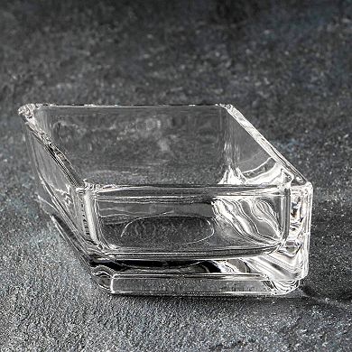 Diamond Shape Clear Mini Serving Dish for Appetizers and Sides - Set of 6