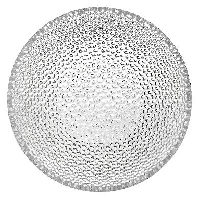 Set of 4 Clear Glass Side Bowls with Pebble Texture for Snacks, Sides and Small Servings