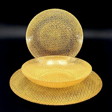 Handcrafted Swirl Pattern Glass Tableware Set in Multiple Piece Counts