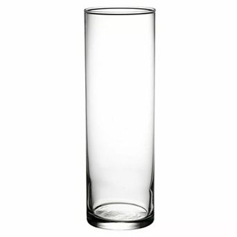 Clear Glass Vase 12" for Coffee Tables, Mantels, and Centerpieces