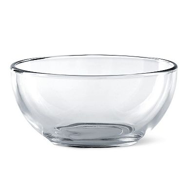 Clear 6" Glass Prep and Serving Bowls, Oven- and Microwave-Safe - Set of 12