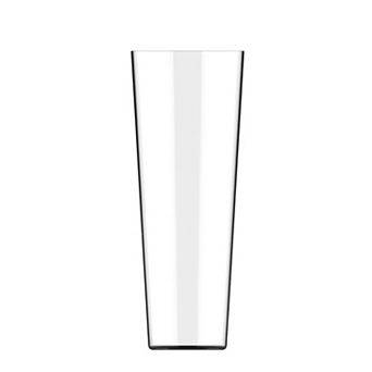 Handblown Clear Glass Conical Vase for Flowers or Branches