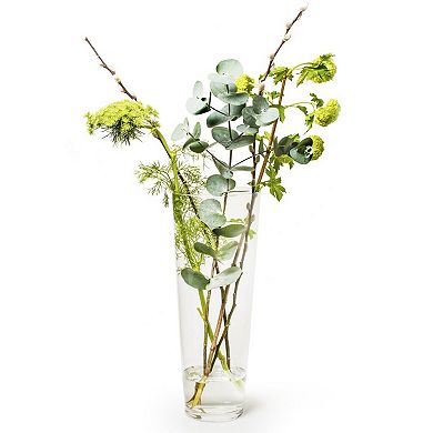 Clear Glass Conical Centerpiece Vase for Flowers or Branches