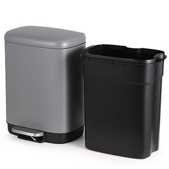 12L Stainless Steel Trash Can, Soft-Close Lid, Foot Pedal, Fingerprint & Stain Resistant