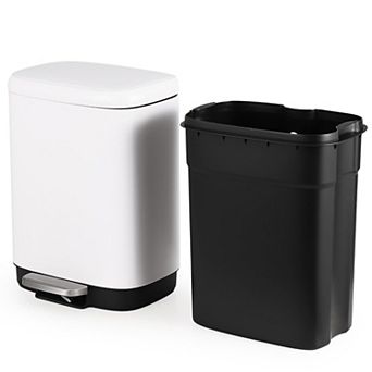 12L Stainless Steel Trash Can, Soft-Close Lid, Foot Pedal, Fingerprint & Stain Resistant