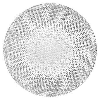 Pebble-Pattern Clear Glass Plate, 8-Inch Soup, Salad, and Pasta Serving Dish - 1 pc