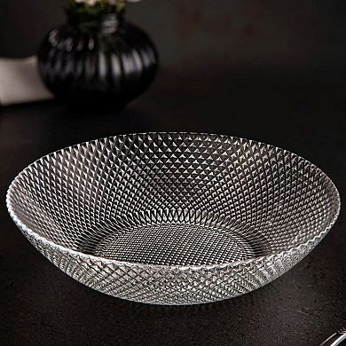 Clear 8" Glass Soup and Dessert Bowl Microwave and Oven Safe