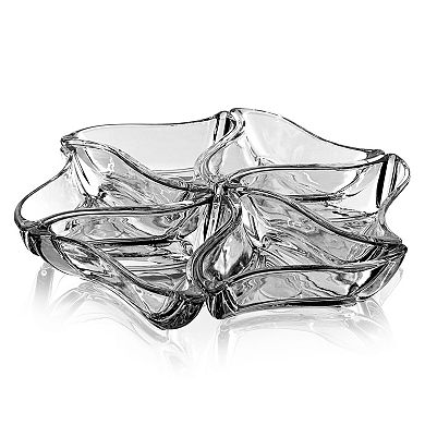 Triangular Clear Mini Serving Dish for Appetizers and Sides - Set of 6