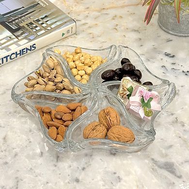 Triangular Clear Mini Serving Dish for Appetizers and Sides - Set of 6