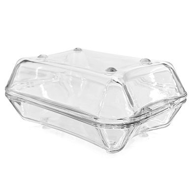 Clear Glass Rectangular Oven Dish Set 3-Piece Nesting Bakeware