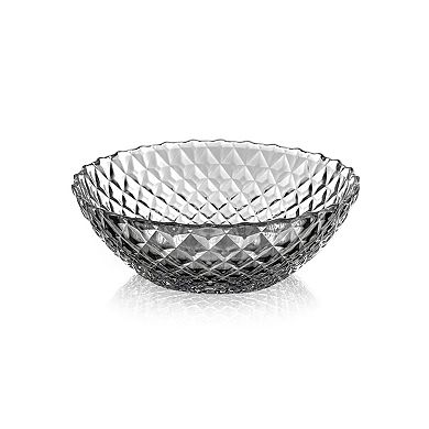 1 Piece Clear Glass Side Bowl with Diamond Texture for Snacks, Sauces and Small Portions